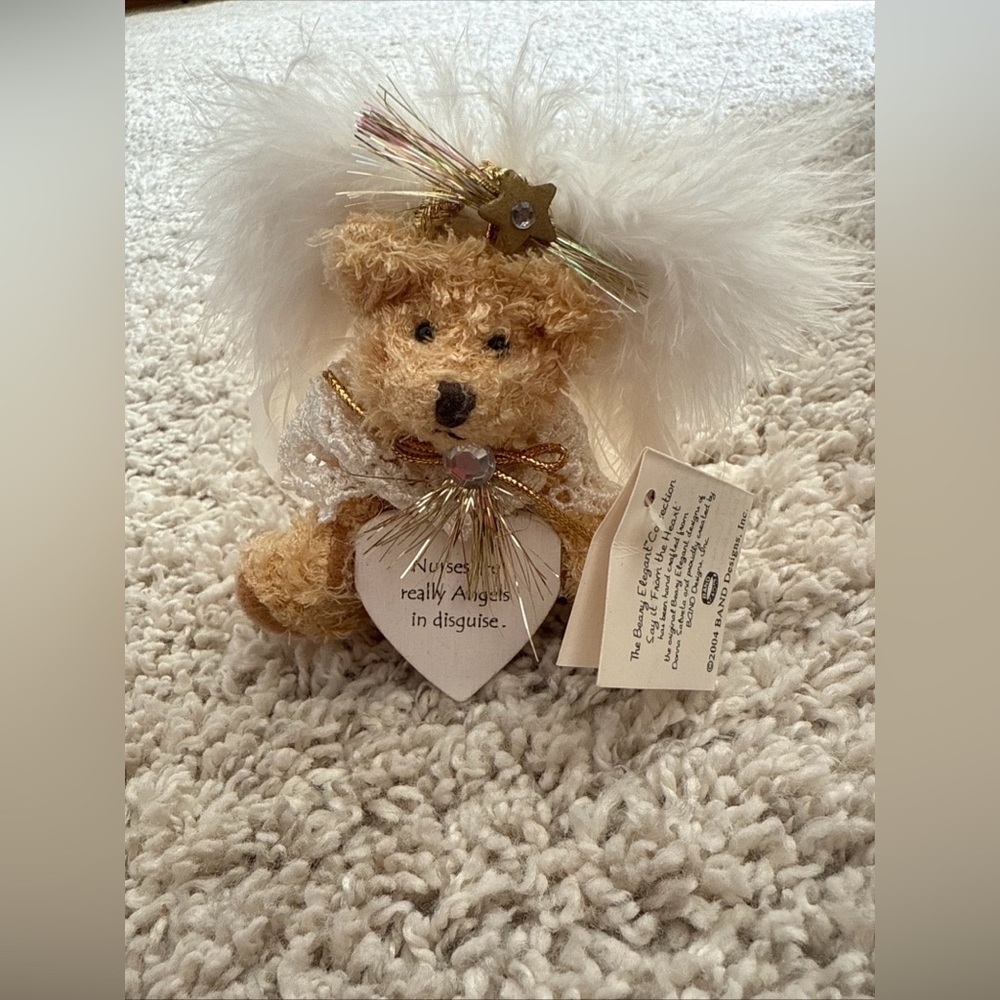 Beary Elegant Donna Salveta "Nurses Are Real Angels In Disguise " Bear